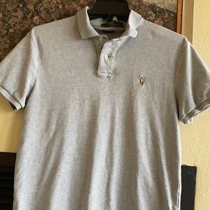 Men’s Gray Polo by Ralph Lauren cotton shirt Sz M